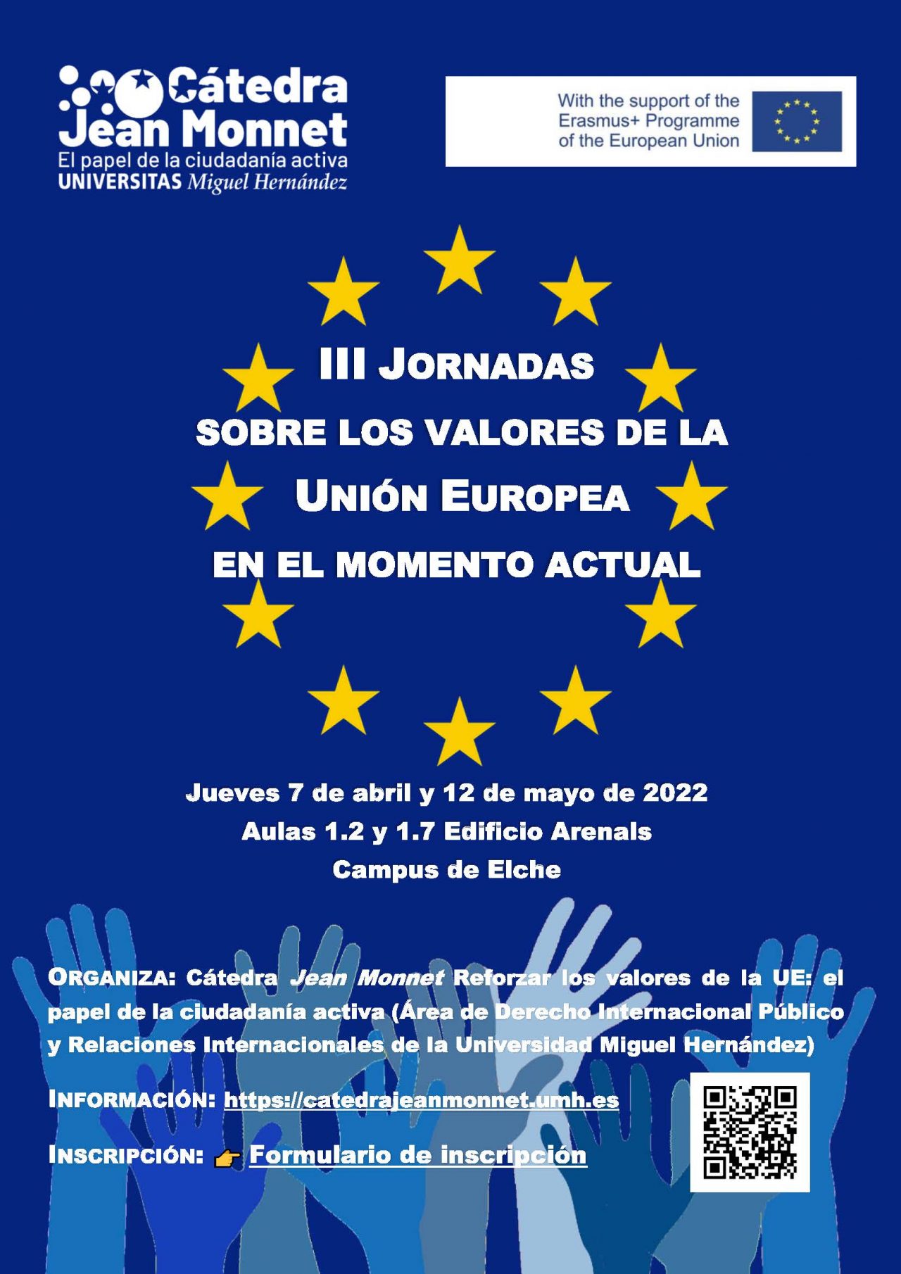 III JORNADAS SOBRE LOS VALORES DE LA UE Cátedra Jean Monnet UMH